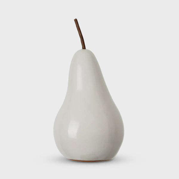 Bosc Ceramic Pear, White