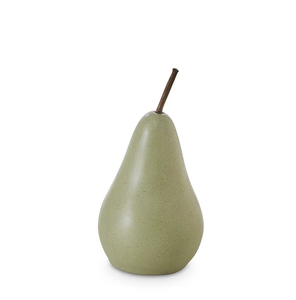 Bosc Ceramic Pear, Green