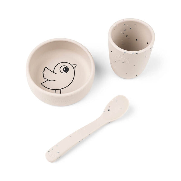 Silicone First Meal Set, Sand