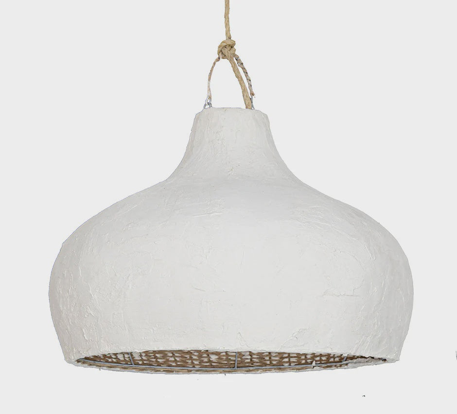 Bisque Clay Fish Trap Pendant twopairs homeware