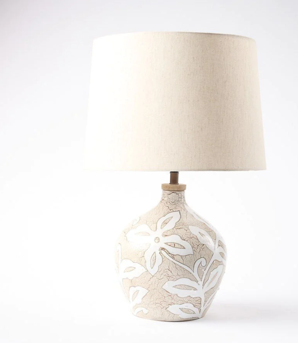 Eadie Floral Lamp Natural