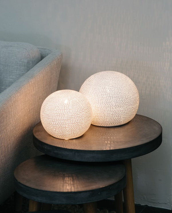Dianna Porcelain Sphere Lamp
