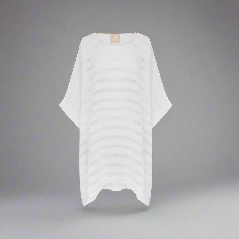 Scandi & Co Melanie Kaftan, White Linen