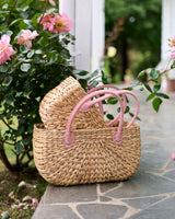 Harvest Basket Rosie Suede Handle