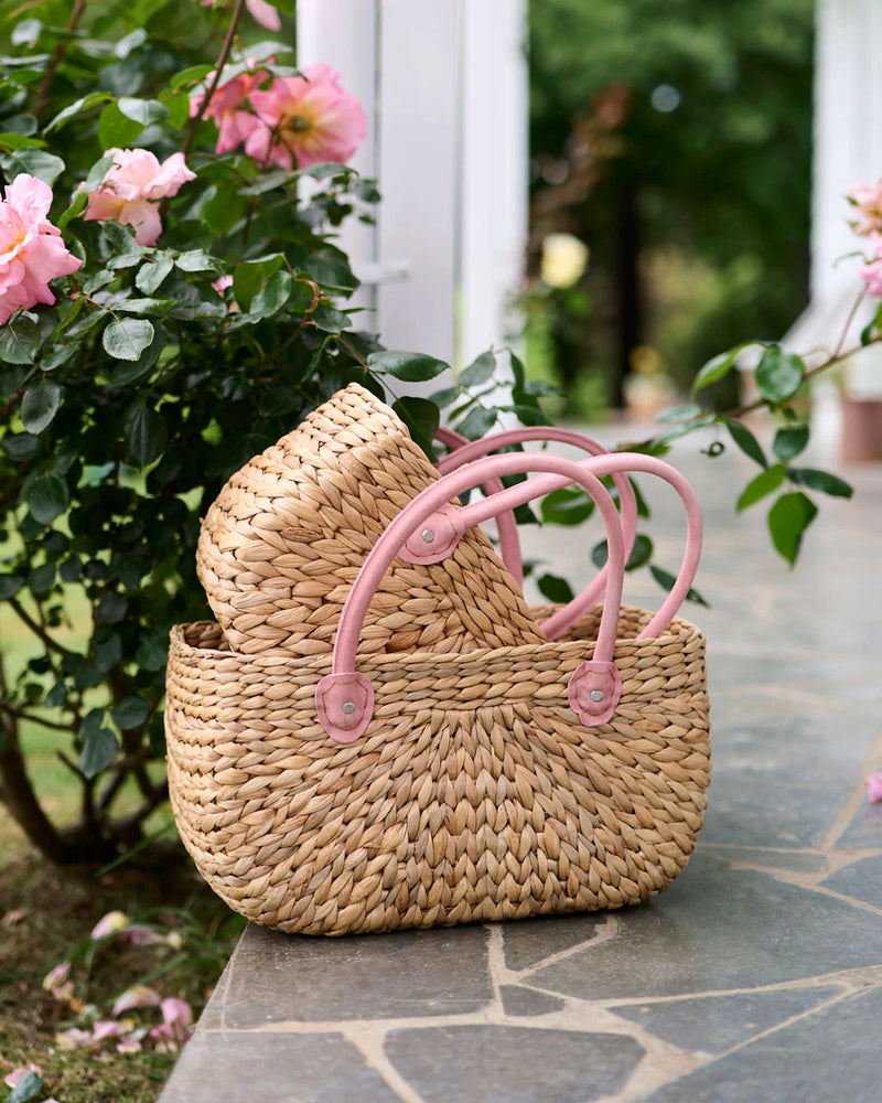 Harvest Basket Rosie Suede Handle