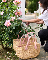 Harvest Basket Rosie Suede Handle