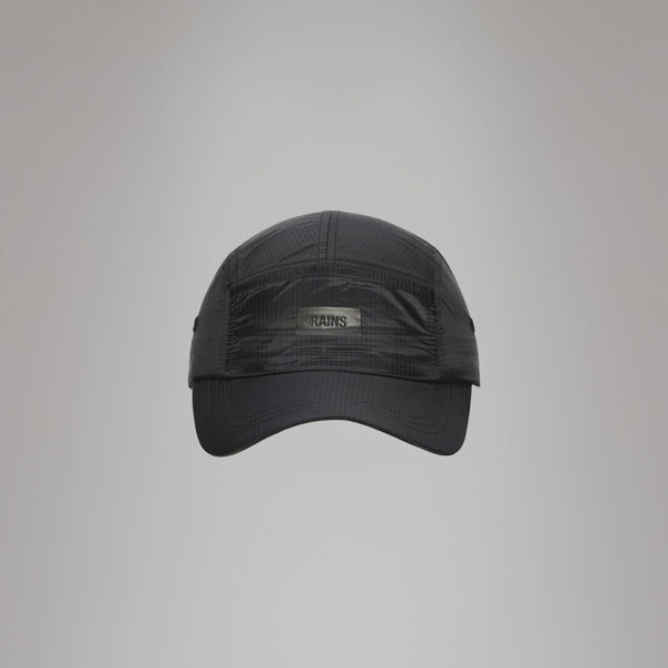 Rains 5 Panel Cap, Black
