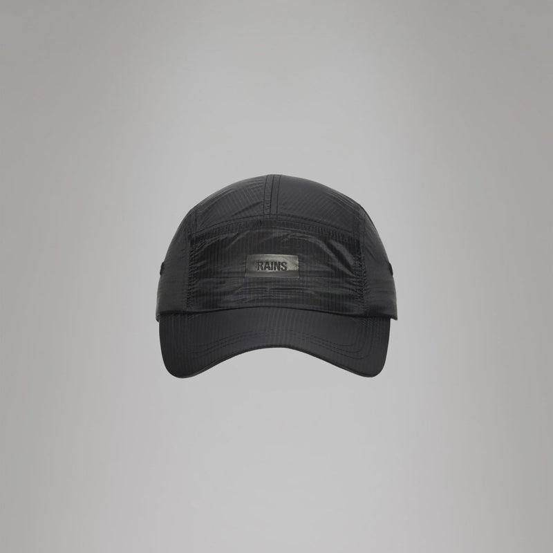 Rains 5 Panel Cap, Black