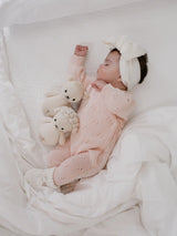 Pointelle Romper, Baby Pink / NB
