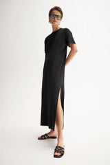 Elka Wilbour Knit Maxi Dress, Black