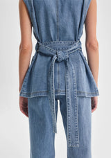Morrison Jacque Denim Vest, Light Blue