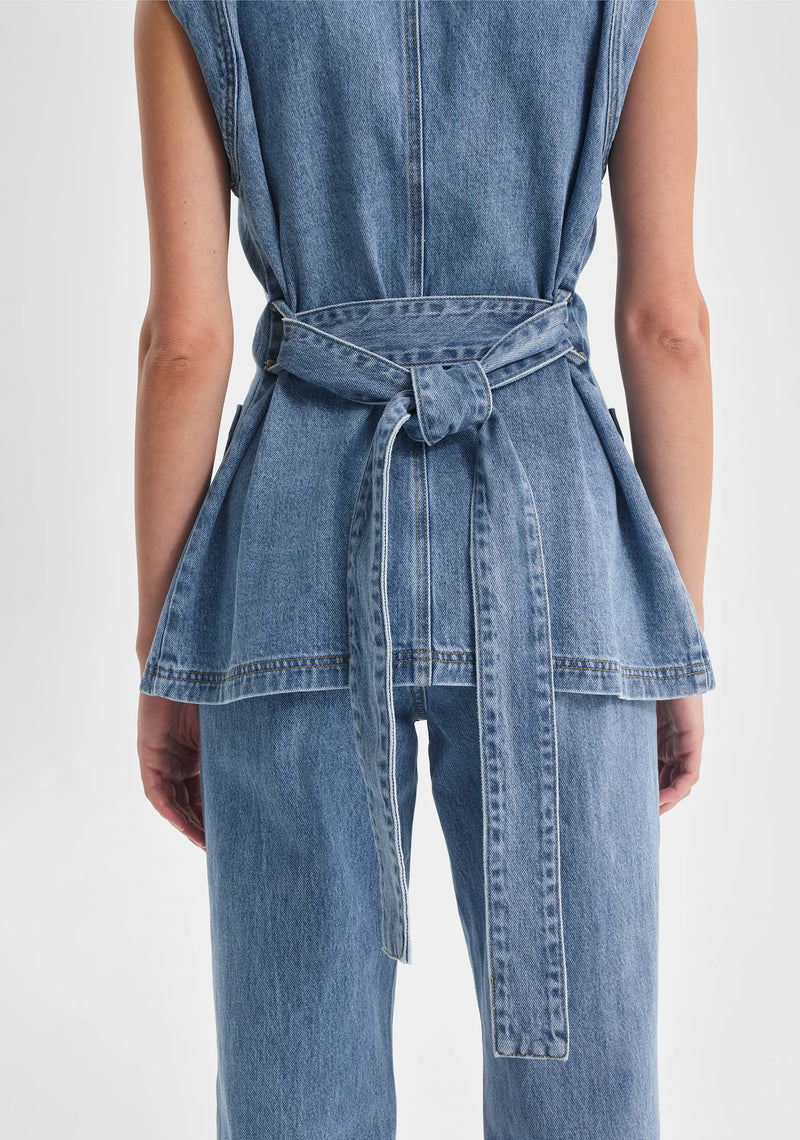 Morrison Jacque Denim Vest, Light Blue