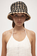 Marle Lola Hat, Natural/Black