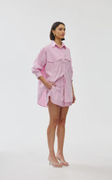 Kinny Juniper Short, Pink Stripe