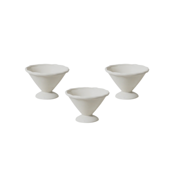 Vintage Table Knot Condiment Bowl 3pk, Vanilla