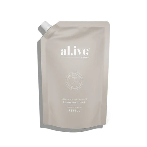 Al.ive Dish wash refill, Lemon and Pomegranate