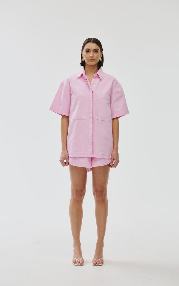 Kinny Freya Shirt, Blush Denim