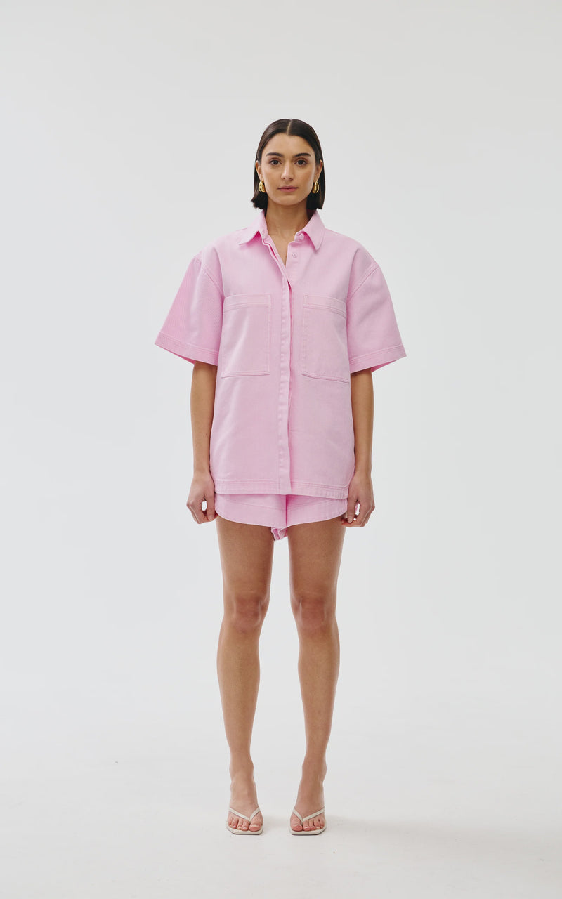 Kinny Freya Shirt, Blush Denim
