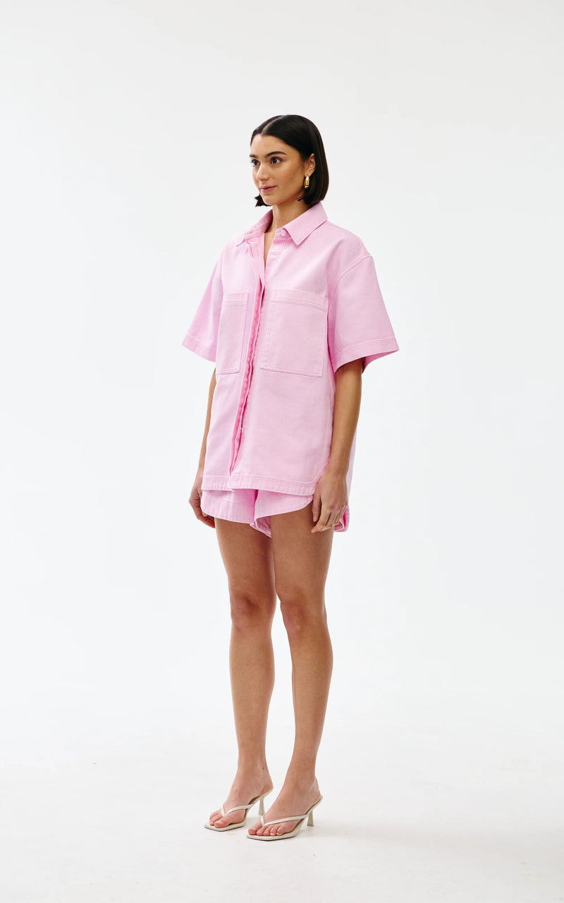 Kinny Freya Shirt, Blush Denim