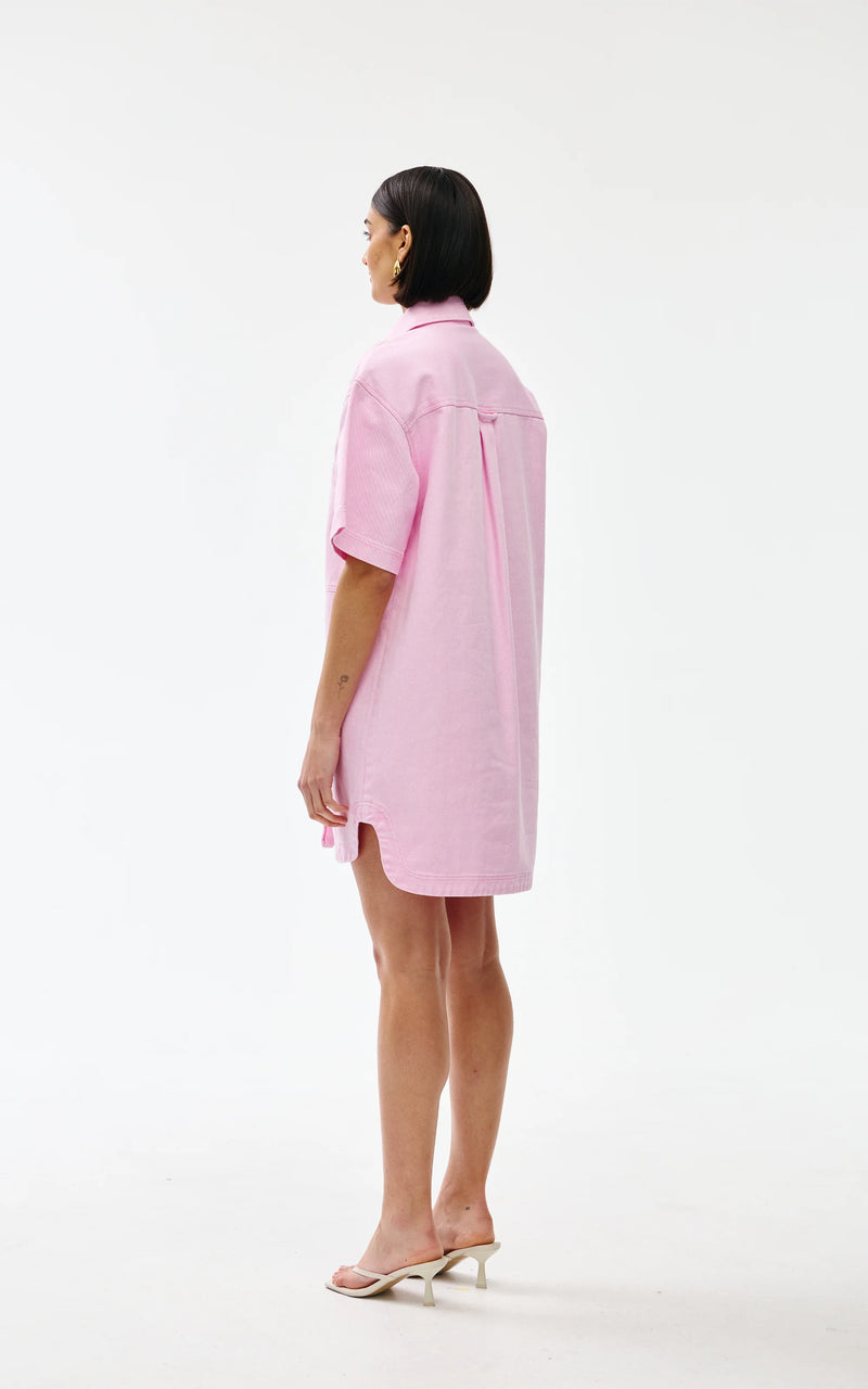 Kinny Freya Dress, Blush Denim