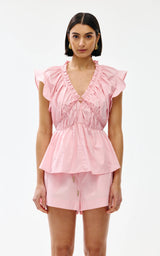 Kinny Bobbie Top, Blush