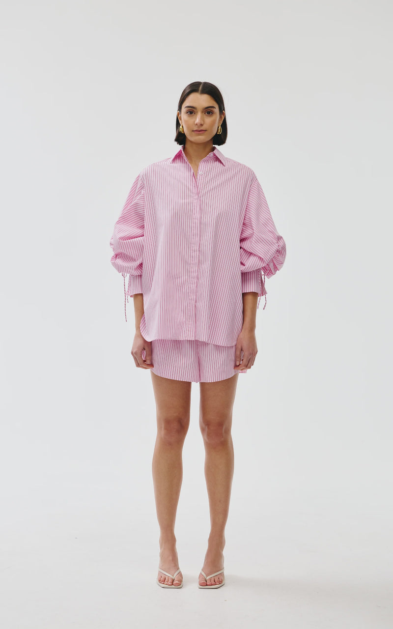 Kinny Ashton Shirt, Pink Stripe