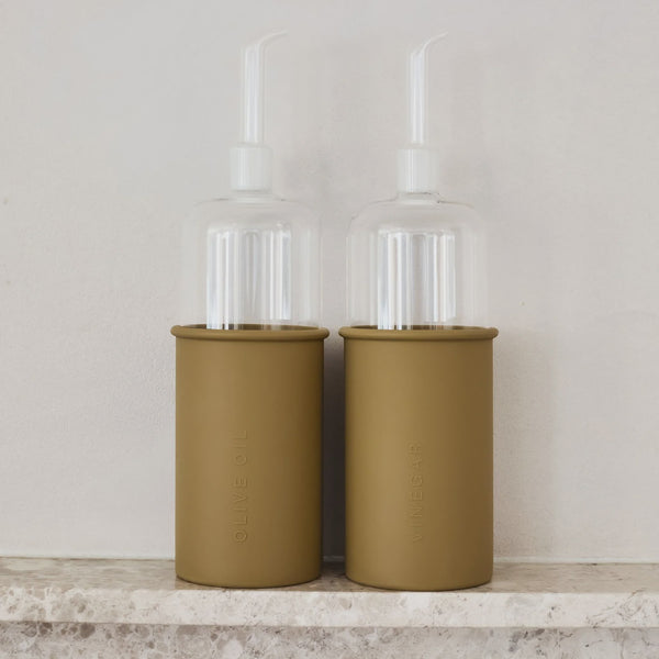 Rund Oil & Vinegard Bottle Set, Fern