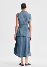Morrison Jacque Denim Vest, Light Blue