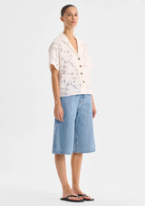 Morrison Hendrix Denim Bermuda, Light Blue