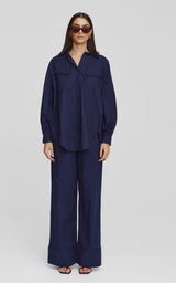 Kinny Laurel Shirt, Midnight