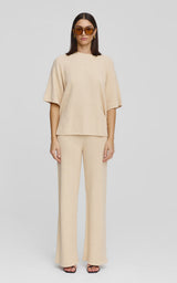 Kinny Camden Knit Tee, Natural