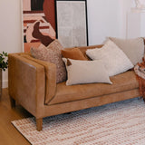 Eadie Wabi Cushion, Rust/Ivory/Natural