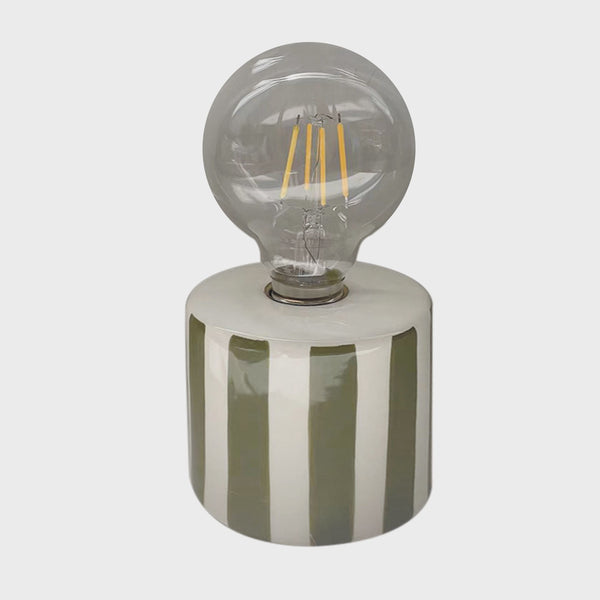 Khaki Stripe Decorative Lamp