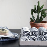 Mette Ditmer Tile  Towel, Black & White