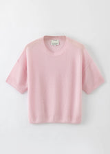 Cashmere Featherweight Top, Pearl Pink
