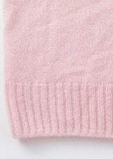 Cashmere Featherweight Cardi, Pearl Pink