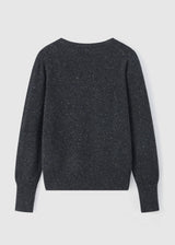 Brushed Long Sleeve Crew, Ink
