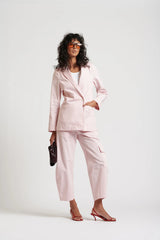 Le Weekend Cotton Nylon Pant, Icy Pink