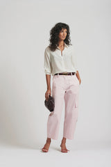 Le Dot Lightweight Silk Shirt, Off White