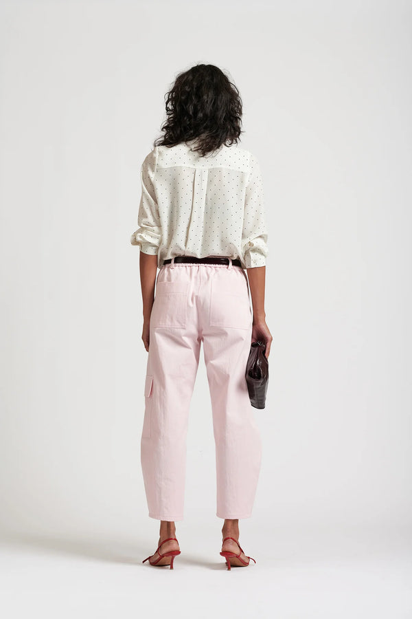 Le Dot Lightweight Silk Shirt, Off White
