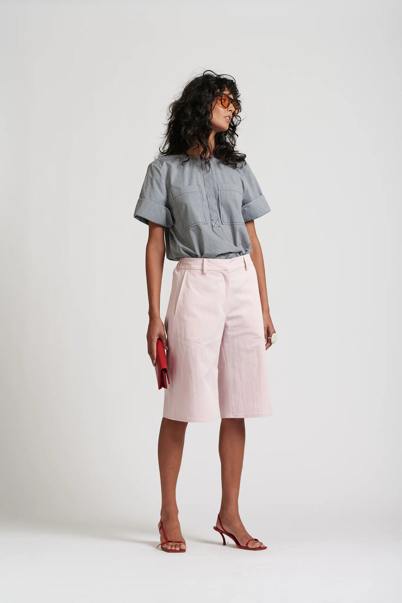 Le Neckerchief Mini Gingham Shirt