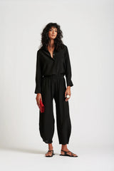 Le Dot Silk Balloon Pant, Ink