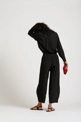 Le Dot Silk Balloon Pant, Ink