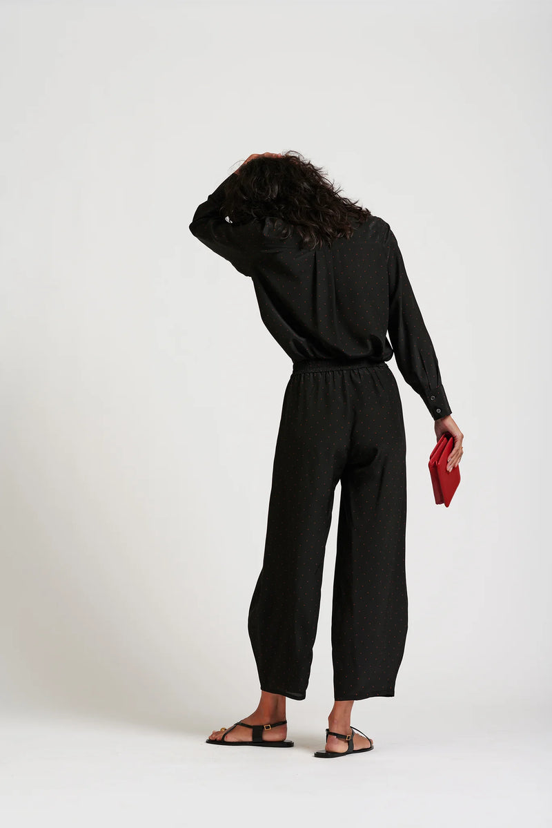 Le Dot Silk Balloon Pant, Ink