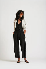 Le Dot Lightweight Silk Shirt, Ink