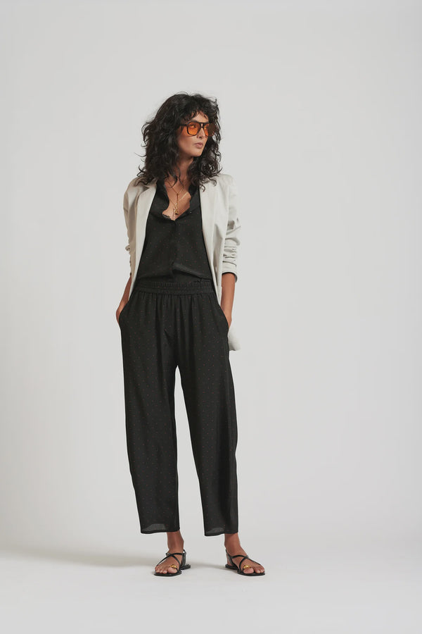 Le Dot Silk Balloon Pant, Ink