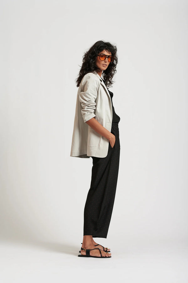 Le Weekend Cotton Nylon Blazer, Icy Grey