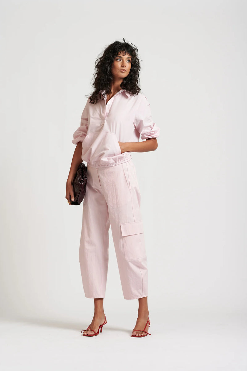 Le Anorak Washed Cotton Shirt, Icy Pink
