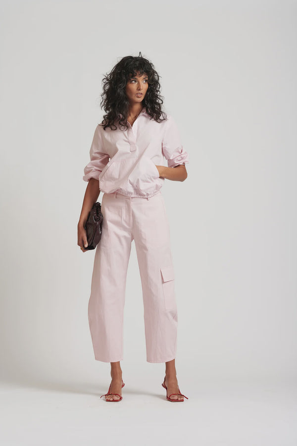 Le Anorak Washed Cotton Shirt, Icy Pink