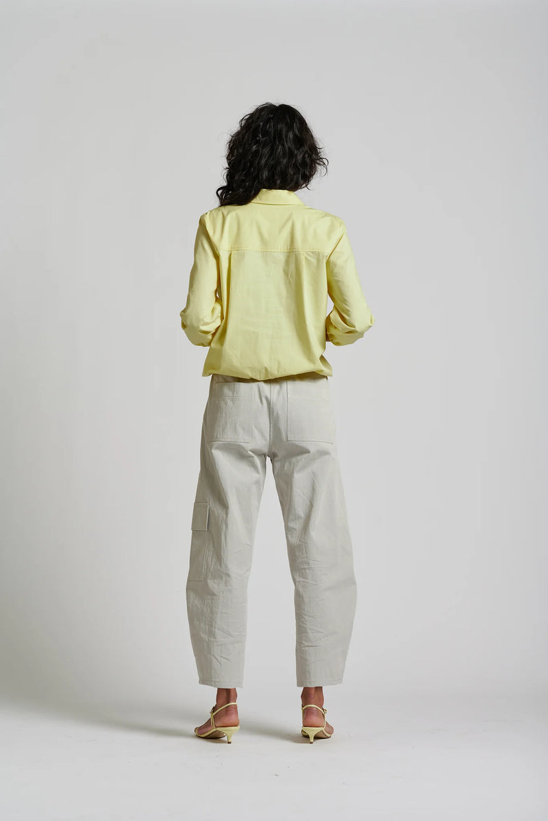 Le Weekend Cotton Nylon Pant, Icy Grey